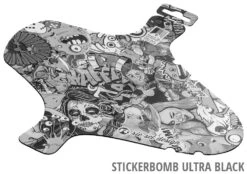 Garde-boue Avant Kol:oss -Promos Vélo Accessoires Boutique 02 riesel design schutzblech mudguard front koloss stickerbomb ultra black