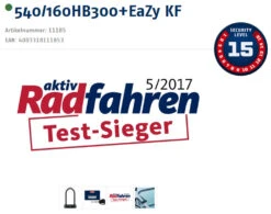 Abus Granit X-Plus 540/160HB300 Verrouillage En U + Support KF EaZy -Promos Vélo Accessoires Boutique 20015953 Testsieger Logo und Sicherheitsstufe Logo