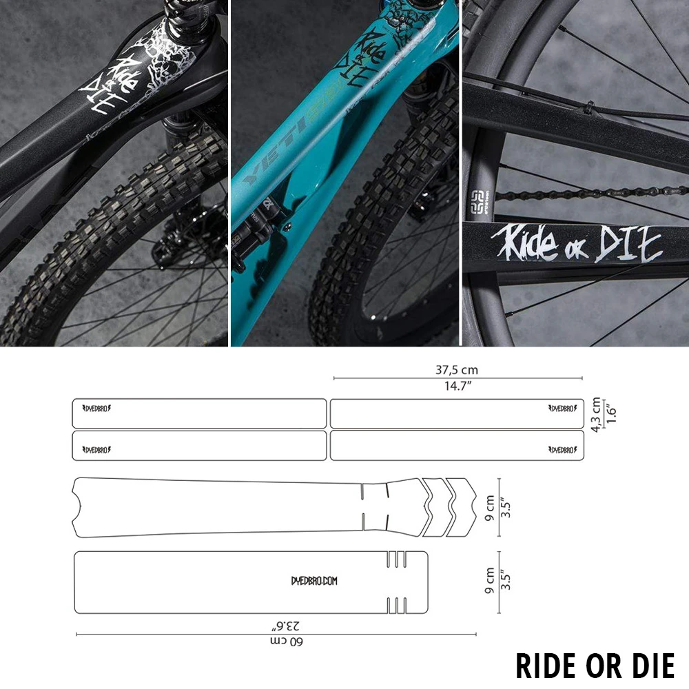 Dyedbro Kit De Protection De Cadre Ride Or Die 1 Dyedbro Kit De Protection De Cadre Ride Or Die