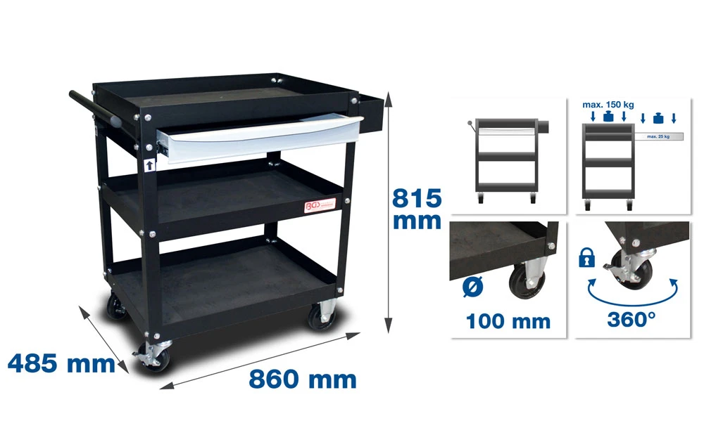 Servante D'atelier 1 Tiroir 2 Servante D'atelier 1 Tiroir – Image 2