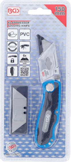 Couteau Pliant Avec Lames De Rechange -Promos Vélo Accessoires Boutique BGS technic 50605 20126339 Klappmesser inkl Ersatzklingen 7