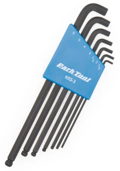 Park Tool Jeu De Clés Mâles Coudées Stubby à Six Pans Creux HXS-3