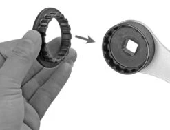 Katana BBW-2 Clé Pour Palier De Pédalier Hollowtech II Avec Clé Pour Capuchon Anti-poussière -Promos Vélo Accessoires Boutique Katana BBW 2 Innenlagerschlussel Hollowtech II mit Staubkappenschlussel 10369 d