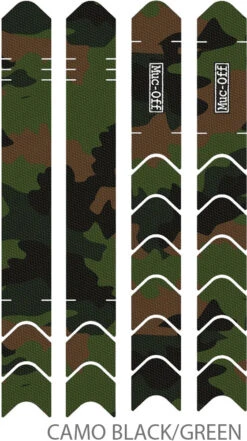 Muc-Off Protection De La Base De Chaîne Et De La Base De Siège Kit -Promos Vélo Accessoires Boutique Muc Off Chainstay Protection Kit Camo black green