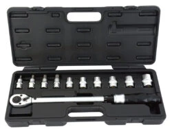 Clé Dynamométrique Pro 1/2" 40-210 Nm, Embouts Inclus