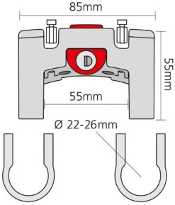 Adaptateur De Guidon KLICKfix Avec Antivol -Promos Vélo Accessoires Boutique Rixen Kaul KLICKfix Lenkeradapter mit Schloss 0211L cMW9DlSNyijA43