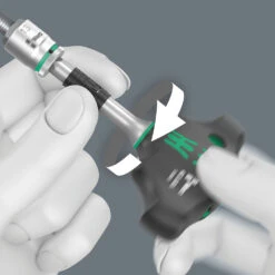 Wera 411 A RA Tournevis Adaptateur à Manche En T Avec Fonction Cliquet, 1/4" -Promos Vélo Accessoires Boutique Wera 411 A RA Quergriff Adapterschraubendreher mit Ratschenfunktion 14 4013288222817 3