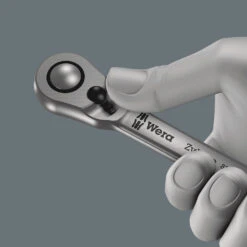 Wera 8004 A Cliquet Zyklop Metal Avec Levier D'inversion, à Carré 1/4" -Promos Vélo Accessoires Boutique Wera 8004 A Zyklop Metal Knarre 4013288174024 2