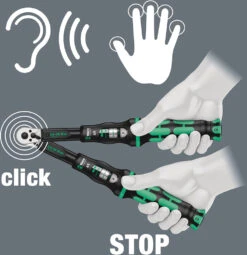 Wera Click-Torque B1 - Clé Dynamométrique à Cliquet 3/8" (10-50Nm) -Promos Vélo Accessoires Boutique Wera Click Torque B1 05075610001 4