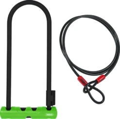 Abus Antivol à Arceau Ultra 410 SH34 + Câble à Boucle 10/120 Cobra