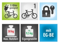 EUFAB Amber I - Porte-vélo -Promos Vélo Accessoires Boutique eufab 11559 Amber I Fahrradtrager 4