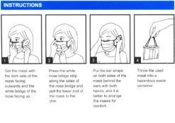 Katana Disposable Face Masks (50 Pieces) -Promos Vélo Accessoires Boutique katana atemschutz masken 50 stueck 0069 286 29