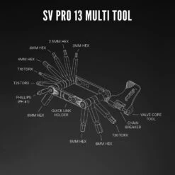 Lezyne SV PRO 13 Multitool -Promos Vélo Accessoires Boutique lezyne 1 MT SVPRO 13T06 SV PRO 13 Multitool 3