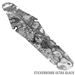 Rit:ze - Garde-boue De Selle -Promos Vélo Accessoires Boutique riesel design ritze sattel mudguard stickerbomb ultra black