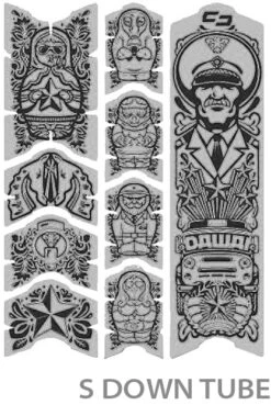 Unscratch Frame Film De Protection Pour Cadre - Dawei Black Matt -Promos Vélo Accessoires Boutique unleazhed 20117758 Unscratch Frame Rahmenschutzfolie Dawei Black Matt 3